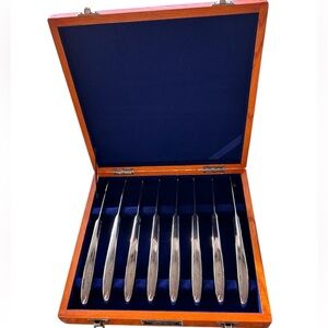 Vintage Jasco Knife Set in Wooden Box Japan Sword Company